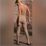 Free People Back it Up- jumpsuit Sage Beige size Medium NWT Photo 1