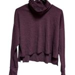 American Eagle  Outfitters Cowl Neck Waffle Knit Crop top size XS purple NWT Photo 1