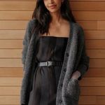 Jenni Kayne • Boucle Cocoon Cardigan Sweater Charcoal dark grey alpaca Gray Photo 0