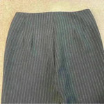 Donna Degnan NWT Women’s Size 2 Black W/ Gray Pin Stripped Straight Leg Slacks Photo 5