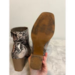 Pierre Dumas Women’s Snakeskin Mid Calf Boots Block Heel 8.5 Photo 4