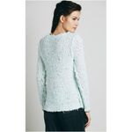 Free People • September Song pullover sweater Polar Bear fuzzy mint green aqua Photo 9