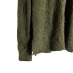 J.Crew Green Extra Soft Knit Long Sleeve Split Collared Neck Pullover Sweater S Photo 3