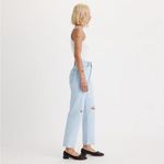 Levi's Levi’s Ribcage Straight Ankle Distressed Light Wash Jeans 26 Photo 1