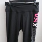 Victoria's Secret VSX sport knockout tight leggings in black, white and pink size medium. Photo 1