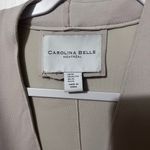 Carolina belle  Long Coat jacket Light Beige Open Front Jacket XL Photo 3