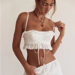 House Of CB  Federica White Broderie Anglais Bralette Top Medium Photo 7