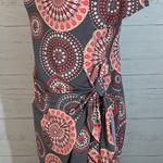 Robbie Bee Dress Size PS Wrap Style Short Sleeve Knee Length Stretch Fabric Photo 2