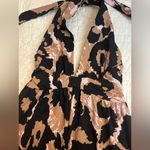 Diane Von Furstenberg DVF Target XS Halter Leopard Neutral Jumpsuit  NWOT Photo 6