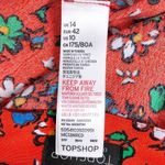 Topshop Ditsy Orange floral high rise shorts 10 Photo 6