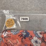 J. Jill Love Linen Tank Top Womens Medium Peach Floral Print Pockets Resort Wear Orange Photo 13