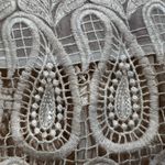 Raj Silk Floral Embroidered Lace Sleeveless Duster Size undefined Photo 7