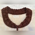 Vtg Boho Hippie Chic Women’s M Crocheted Festival Folk Blouse Top Sheer Retro Size M Photo 4