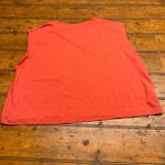 Lou & grey  Orange Cropped Sleeveless Pocket Tank Top Women's Size S Photo 3