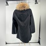 Ellen Tracy Company  black raccoon  fur trim jacket size Large Photo 10
