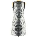 REED White Boa Scuba Mini Dress Size Medium Black Photo 4