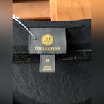 JM Collection  beautiful black knit 3/4 sleeve blouse with gold print size 2x Photo 2