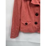 Talbots  Wool Blend Blazer Women 8 Blood Orange Academia Granolagirl Feminine Photo 7