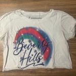 Prince Peter Collection White Red Graphic Crop Tee Size XS Photo 0