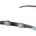 Ariat  NEW Silver and Turquoise Concho Belt Photo 6