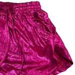 None Bright pink shimmery metallic large junior shorts with drawstring and pockets Photo 3