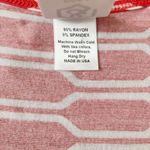 Agnes & Dora ™ Hi-Lo 3/4 Sleeve Tunic Top Honeycomb Coral and White  •Medium Photo 7