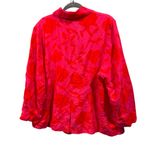 Kate Spade  x Target Rose Linen Floral Blazer XXL Pink Red Photo 4