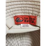 San Diego Hat Co Beige Large Brim Ribbon Hat Bow Packable UPF50 One Size FLAW Photo 2
