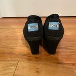 Toms  Black and Tan Wedge Shoes Photo 3