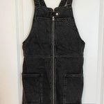 Topshop Black Denim Overall Moto Dress!! Photo 0