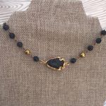 Black And Gold Arrow Necklace Photo 0