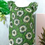 Anthropologie  cap ruffle sleeve floral top Photo 0