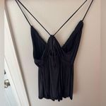 Free People •  • Women’s Boho Tank Top Faded Black/Charcoal Grey Photo 1