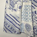 En Creme Pleated Lined Side Zip Short Size Medium Blue Photo 5