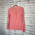 Lauren Ralph Lauren Coral Pink Button Blouse Longsleeve S Y2K Preppy Slim Fit Photo 8