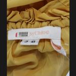 See By Chloe  Mustard Yellow Sleeveless Eyelet Midi Dress 38‎ Photo 6