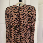 Reformation Brown Creed Button Back Long Sleeve Slit Dress Photo 5