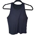 Vuori  Pose Plyo Tank Built-In Bra Cropped Ribbed Black Size XS Photo 2