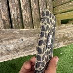 Fossil  Brown Black Monogram‎ Canvas Print Credit Card Holder Thin  CLEAN T Photo 5