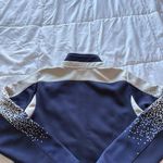 Reebok Vintage Y2K New England Patriots Jacket Women Size Medium Blue White  NFL Photo 9