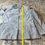 Kate Hill  Light Gray Blue Suede Leather Jacket Photo 1