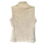 Calvin Klein Beige Sherpa Vest Women’s M Zip Up Sleeveless Cozy Layering Jacket Photo 2