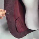 Lilka Women's Burgundy Solid Blazer Size Medium Red Photo 5