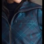 Maeve Blue Bomber Jacket with Structured Design Photo 2