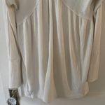 Free People We the free Cream Long Sleeve Henley top size XS oversized boho Photo 9