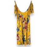 Dolce & Gabbana  Dress IT 42 / US 6 Yellow Floral Cold Shoulder Vintage Y2K Photo 2