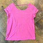 PINK - Victoria's Secret PINK Victoria’s Secret Pink T-Shirt Low Cut Back XS Photo 3