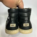 UGG  Gradie black leather high top sneakers women’s size 7.5 casual timeless Photo 3