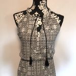 Adrienne Vittadini Black and white summer halter maxi dress Photo 1