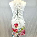 White embroidered lace halter butterfly back floral dress size medium Photo 6